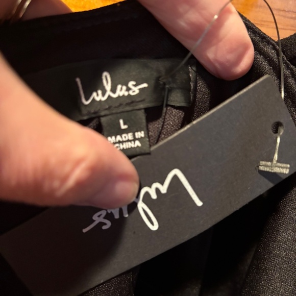 Lulu's Sleeveless Maxi Dress in Black Large NWT - Picture 6 of 8